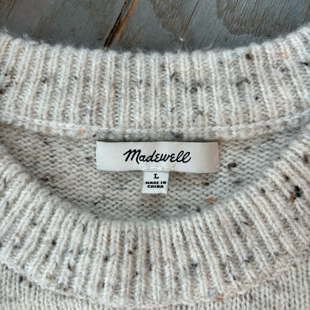 Madewell donegal button sleeve sweater dress | size large - Picture 6 of 8